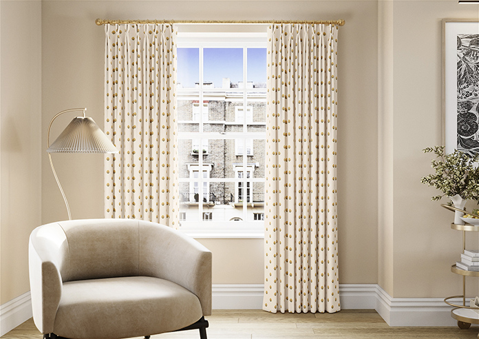 Petal & Block Nitara Spot, Marigold - Made to Measure Curtains - Image 3